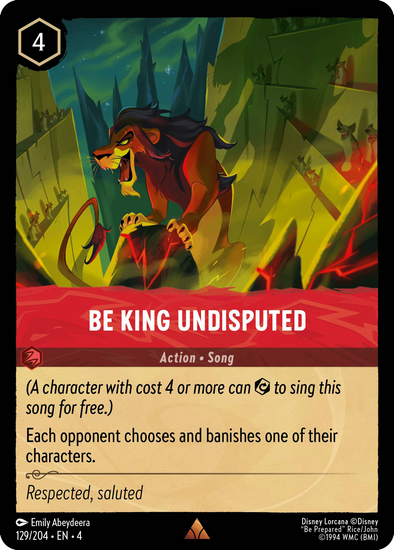 Be King Undisputed - 129/204