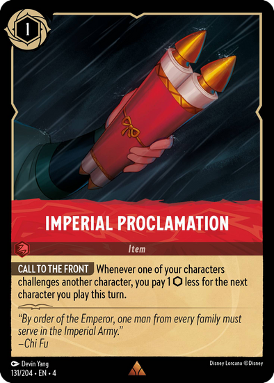Imperial Proclamation - 131/204