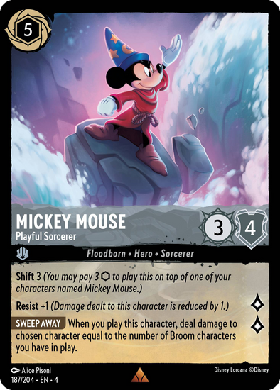 Mickey Mouse - Playful Sorcerer - 187/204