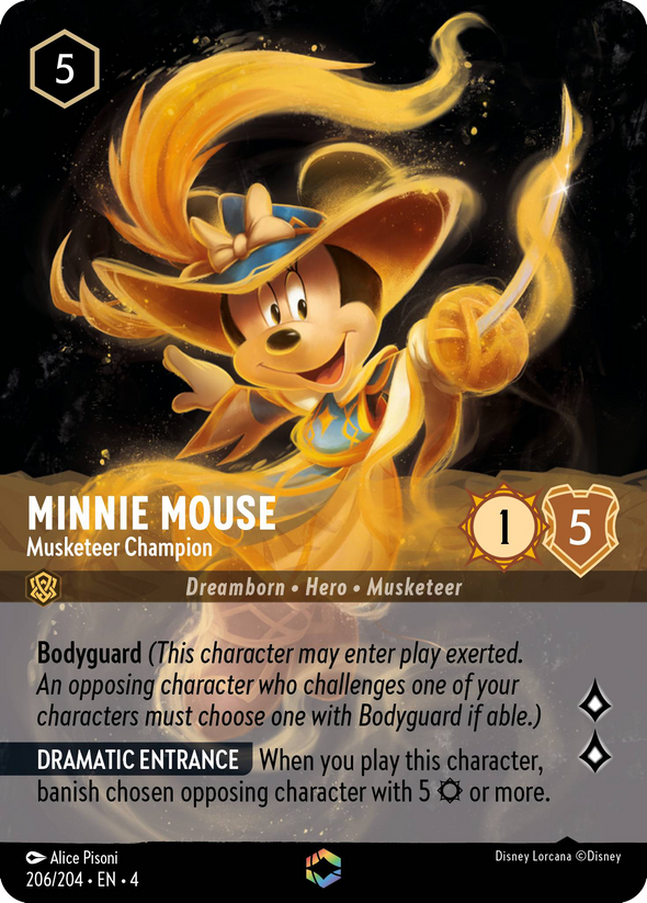 Minnie Mouse - Musketeer Champion - 206/204