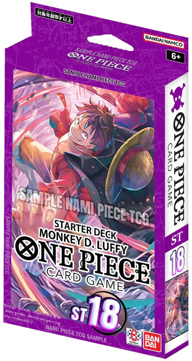 One Piece Card Game Starter Deck - Purple Monkey D. Luffy (ST-18) | Straw Hat Crew Power Deck Endo Collects One Piece Card Game Starter Deck - Purple Monkey D. Luffy (ST-18) | Straw Hat Crew Power Deck Endo Collects