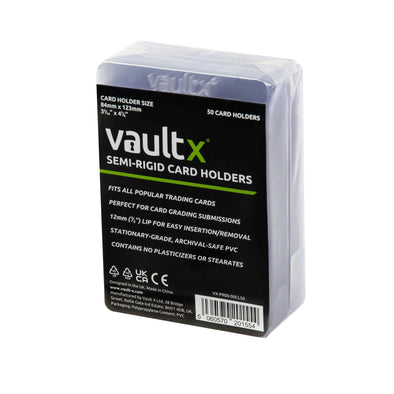 VaultX - 50 Semi-Rigid Card Holders